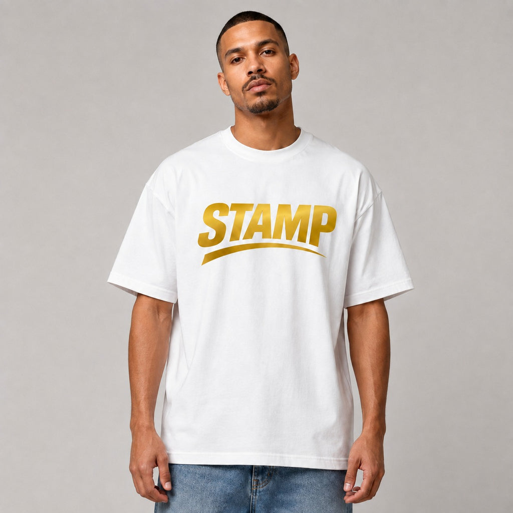 Stamp Signature tee-white