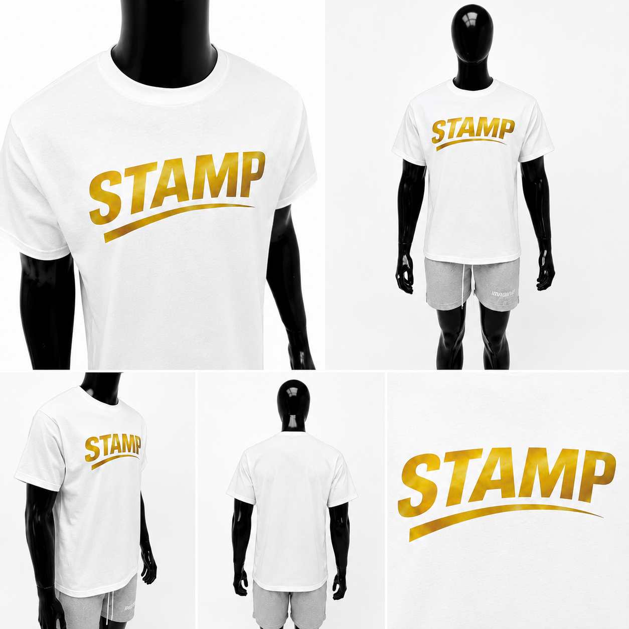 Stamp Signature tee-white