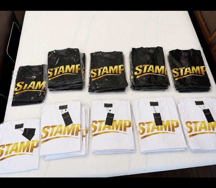 Stamp Signature tee-white